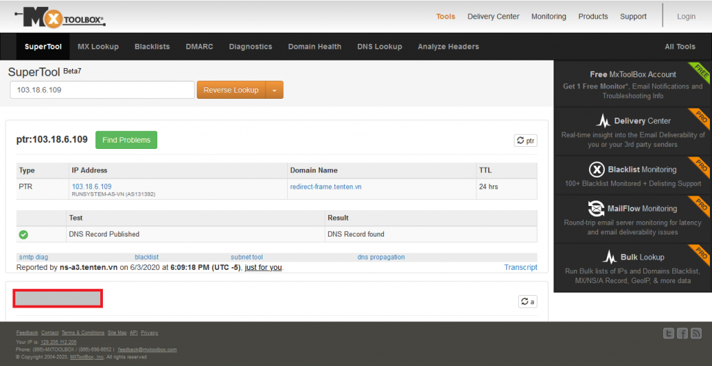 IP address Lookup